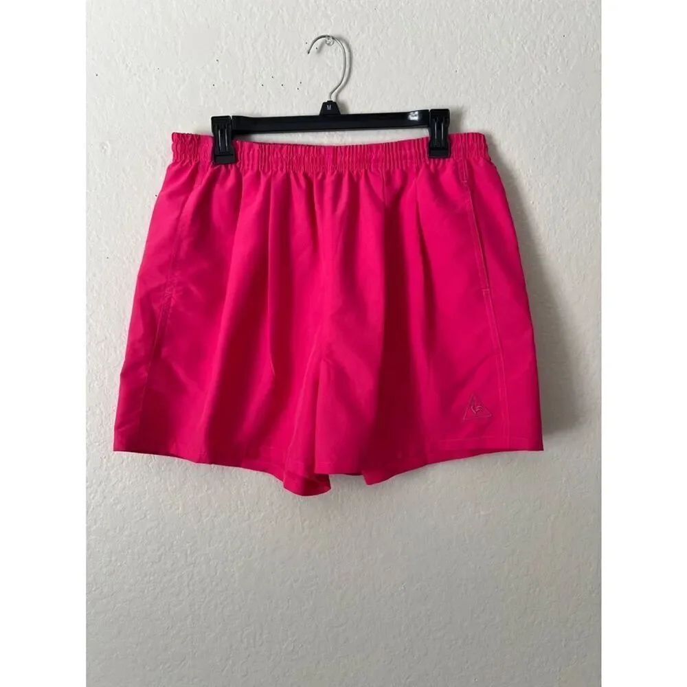 Like New! Le Coq Sportif Hot Pink Shorts in Size L